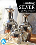 Painting SILVER in Watercolor, E-book Course